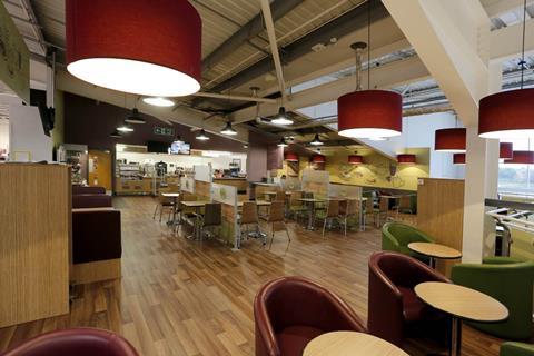 The cafe at Asda's Coventry store
